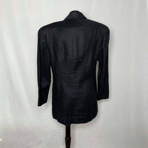 I. B. Diffusion Vintage Embellished Linen Blazer - Women’s 12 - Picture 4 of 7